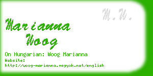 marianna woog business card